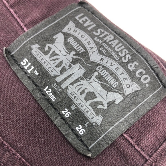 GIRLS LEVI 511 SKINNY JEANS (GIRLS) 12/26x26 ⭐️ - Picture 4 of 11